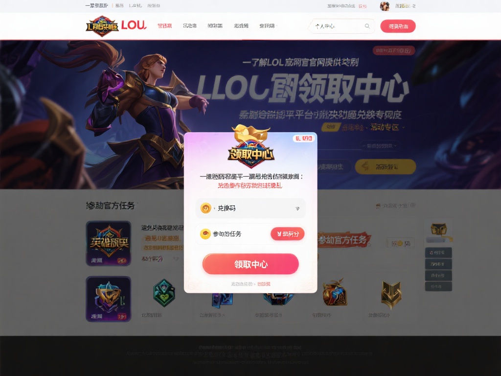 LOL官网领取中心限定奖励兑换指南